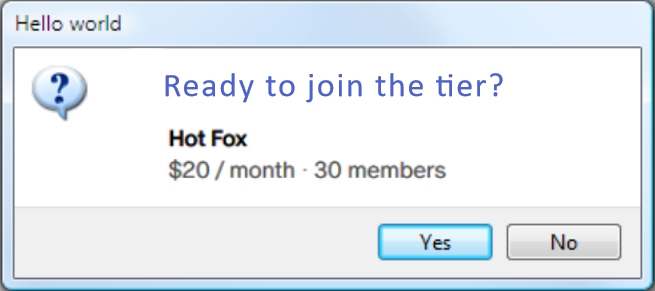 Hot Fox Tier